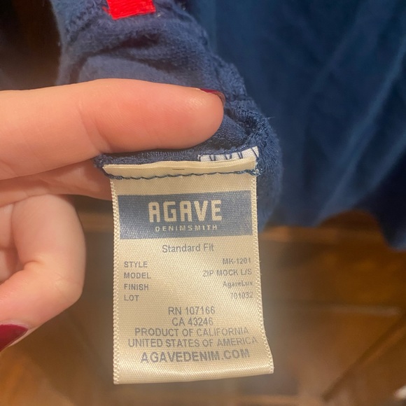 Agave Denim Blue Quarter-Zip Pullover - Picture 6 of 7